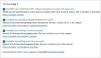 site search engine results